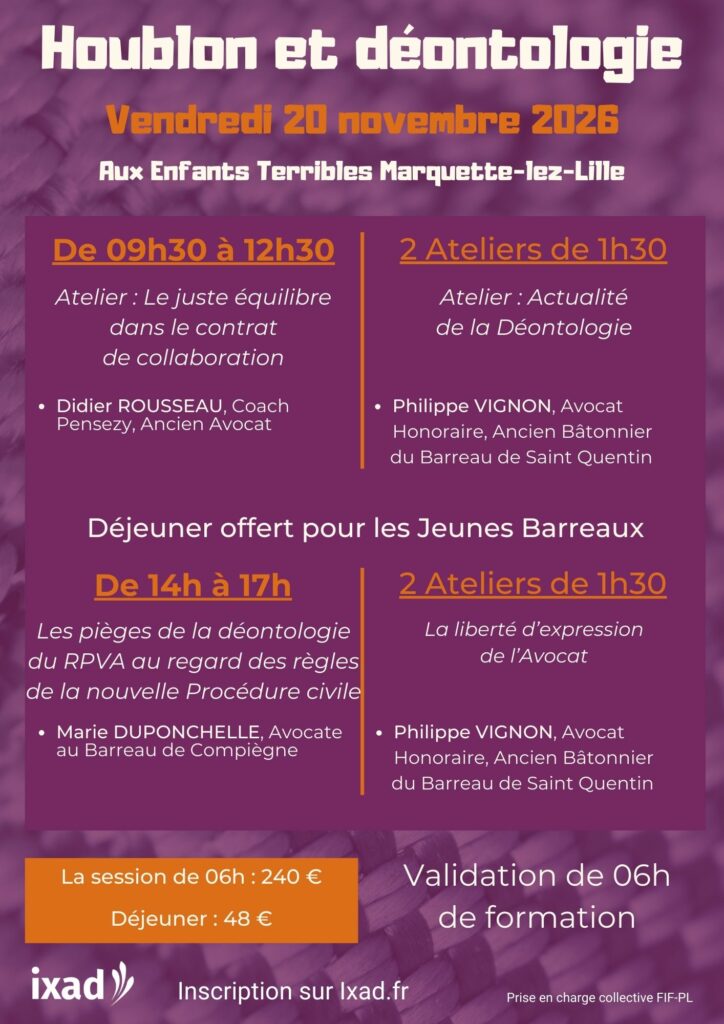 Nos évènements déontologie